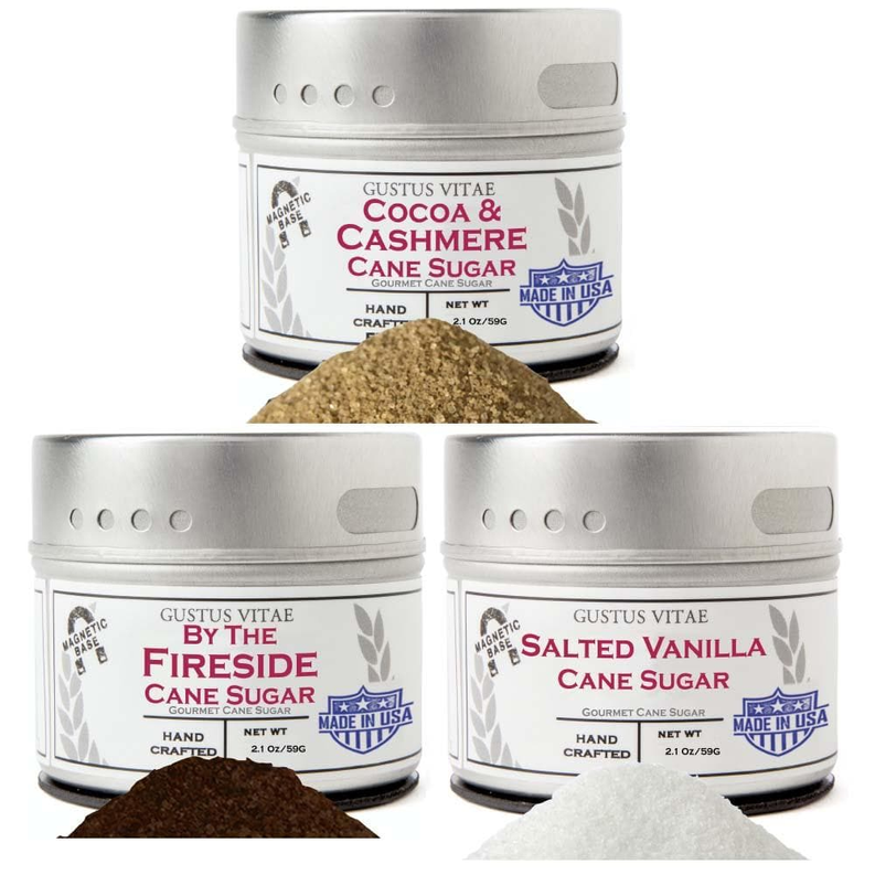 By The Fireside Cane Sugars Collection - 3 Tins - Food & Drink