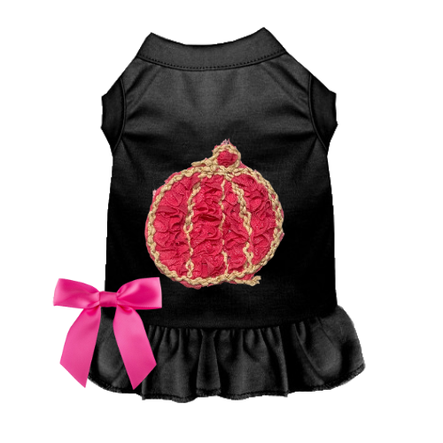Chiffon Rose Halloween Pumpkin Dress - Pet Supplies