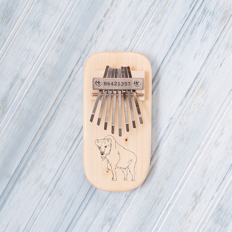 Buffalo Engraved Thumb Piano - Apparel and Accessories