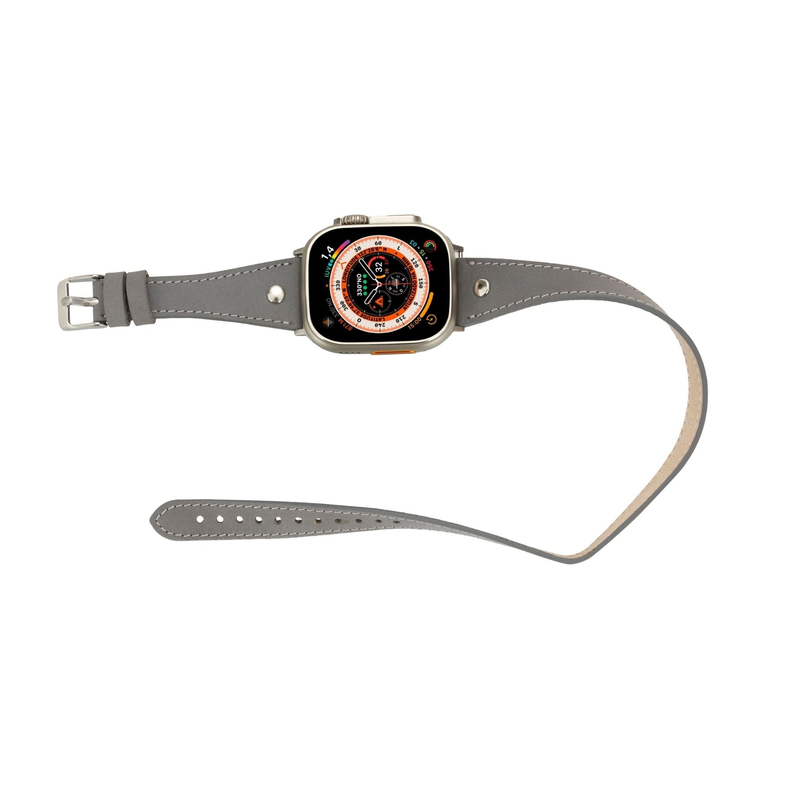 Basin Double Tour Leather Bands for Apple Watch Ultra,8,7 and SE - Device Accessories