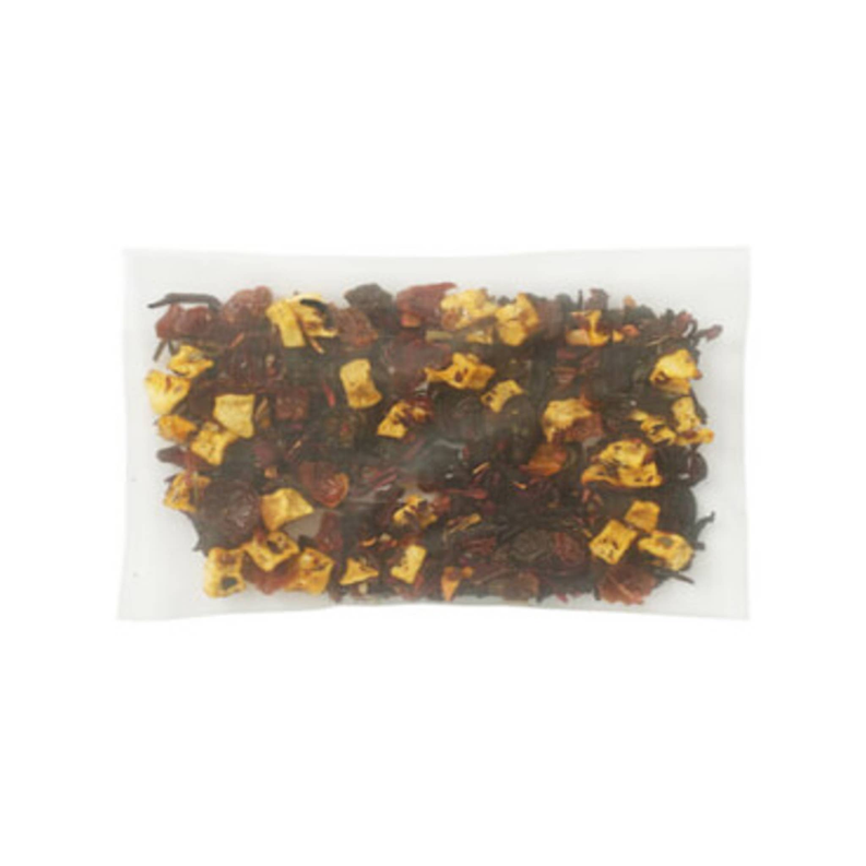 Wild strawberry iced tea loose leaves and fruit pieces