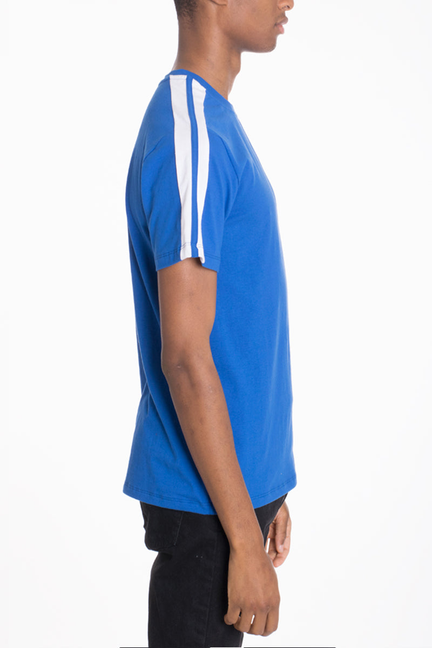 Coleman Two Stripe Tee - BLUE WHITE / 1 / S - Unisex Fashion