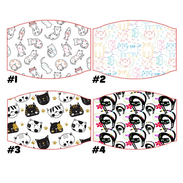 CATS Face Masks (Choice of Designs) - 1 - Apparel and Accessories