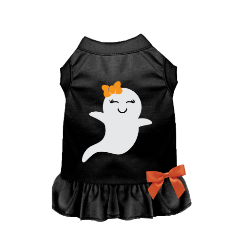 Fabby the Fabulous Ghost- Dog Dress - Pet Supplies