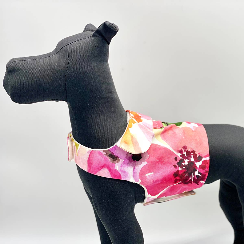 DCNY "Fine Art Frolic" Pink Vest-Style Harness - 1 / MD - Pet Supplies