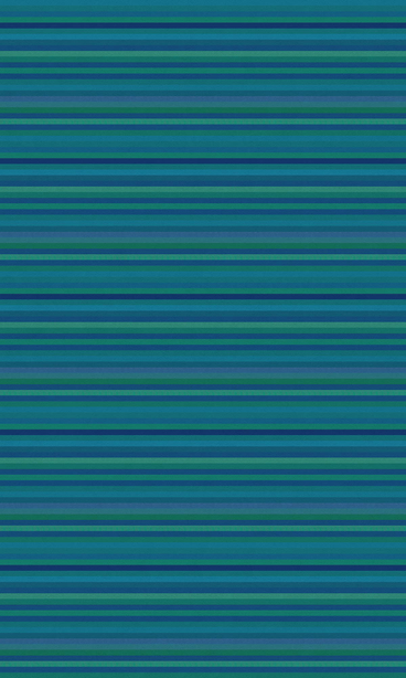 Vinyl floor covering horizontal stripes in blue-green with thin, even lines