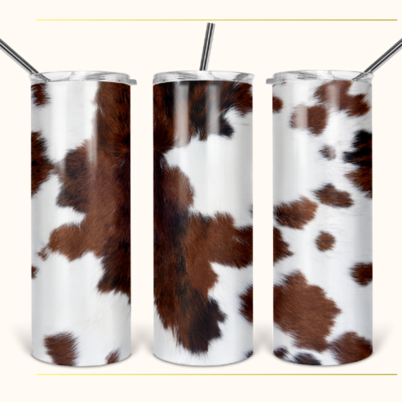 Cow Hide 20oz Skinny Tumbler - Drinkware