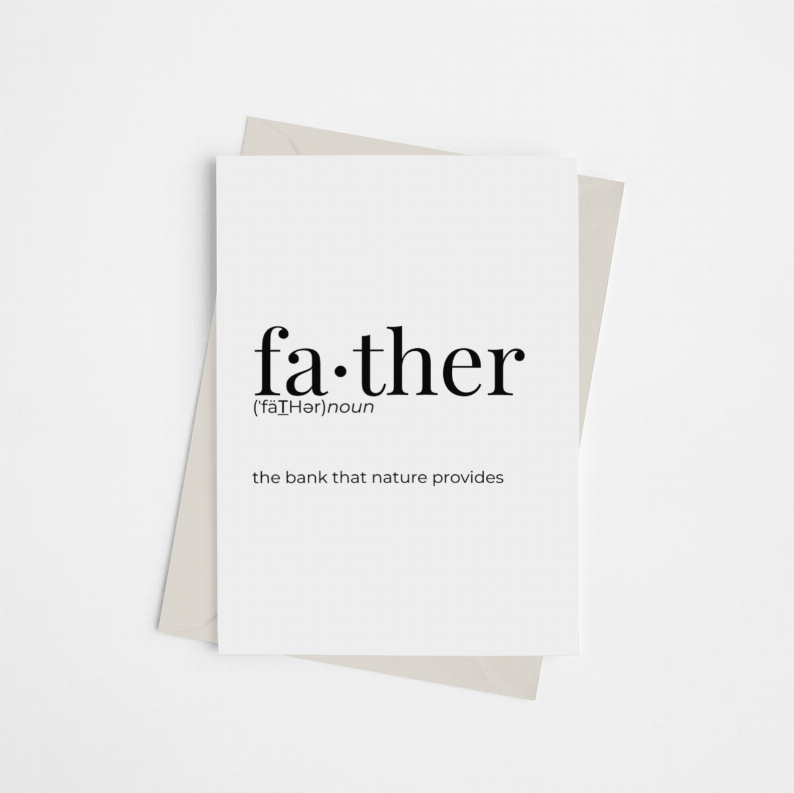 Father - Greeting Card/Wall Art Print - 1 / Greeting Card - Home Decor