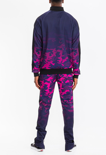 CAMO OMBRE TRACK SET - PUR / 1 / S - Unisex Fashion