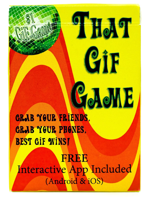 Yellow game box featuring globe artwork and message: Grab your friends, phones