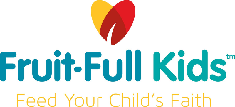 Fruit Full Kids logo with Feed Your Child’s Faith text on white background