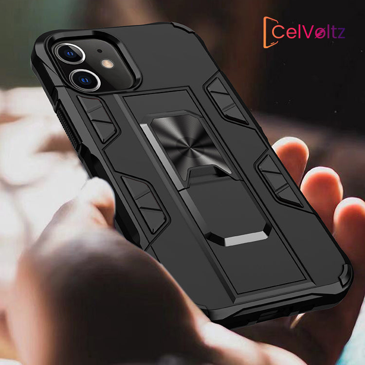 Celvoltz Kickstand Shockproof Case For IPhone - Electronics