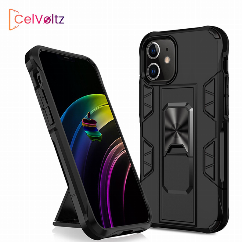 Celvoltz Kickstand Shockproof Case For IPhone - Electronics