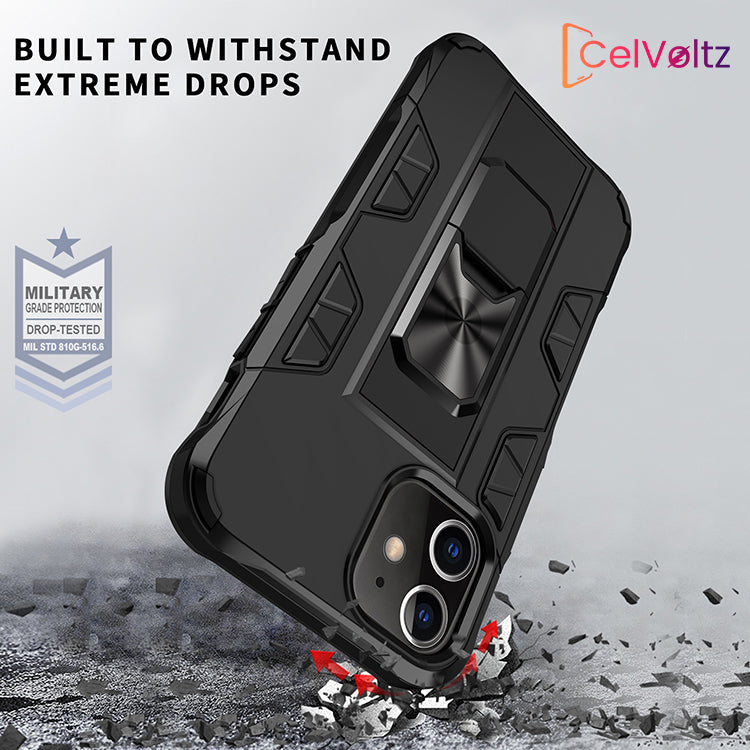 Celvoltz Kickstand Shockproof Case For IPhone - Electronics