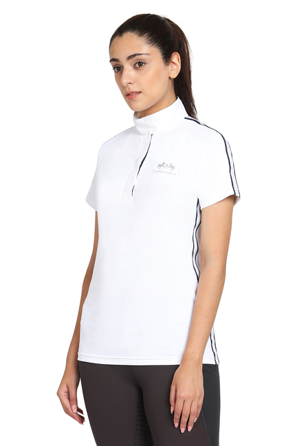 EQUINE COUTURE LADIES ELIANA SHORT SLEEVE SHOW SHIRT - Equestrian Apparel