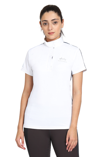 EQUINE COUTURE LADIES ELIANA SHORT SLEEVE SHOW SHIRT - Equestrian Apparel
