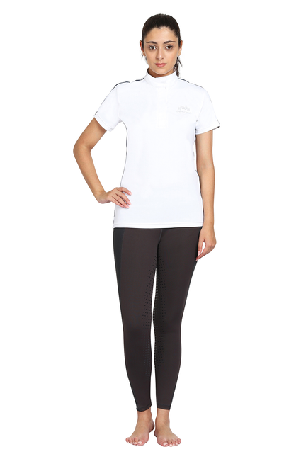 EQUINE COUTURE LADIES ELIANA SHORT SLEEVE SHOW SHIRT - Equestrian Apparel