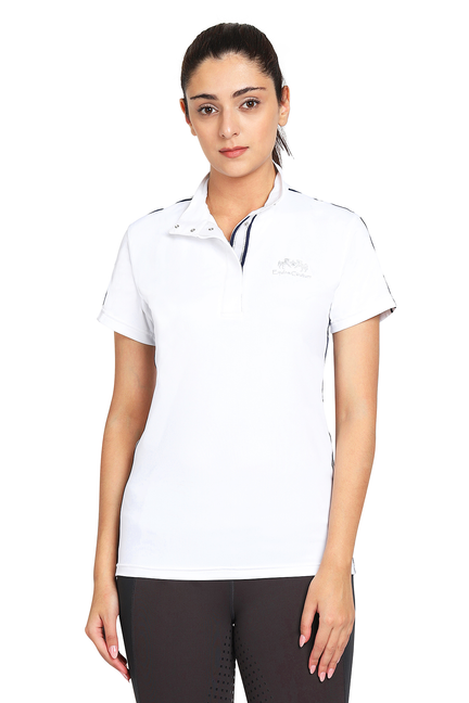 EQUINE COUTURE LADIES ELIANA SHORT SLEEVE SHOW SHIRT - Equestrian Apparel