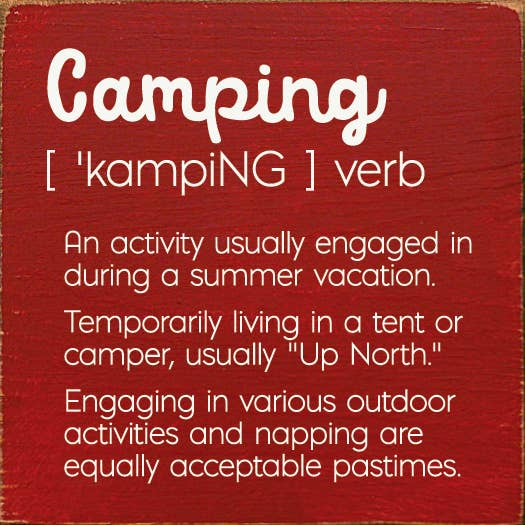 Camping - An activity uaually engaged in during a.. - Home Decor