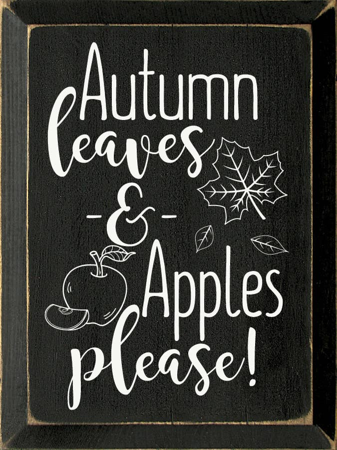 Autumn Leaves & Apples Please! - Home Decor