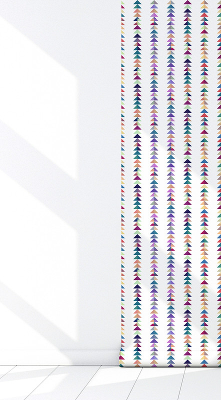 'Color Coded' Multi-Color Stripe Peel & Stick Wallpaper - GreatEagleInc