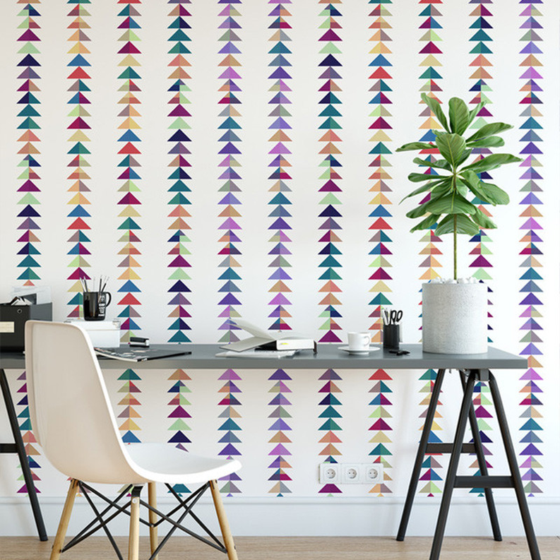 'Color Coded' Multi-Color Stripe Peel & Stick Wallpaper - GreatEagleInc