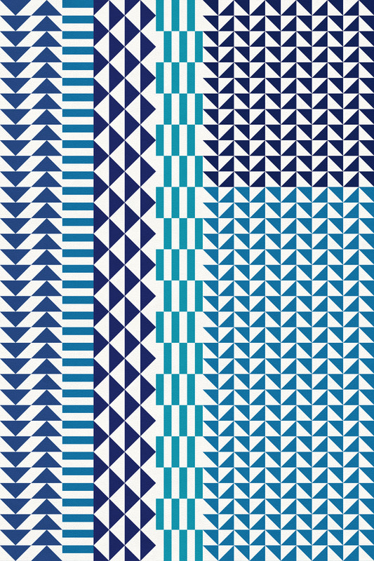 Bondurant' Southwestern Non-Slip Indoor/Outdoor Rug - Blue / 8' x 10' - Home Decor