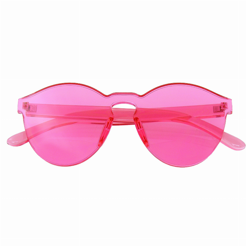 Fashion Womens Mens Clear Novelty Sunglasses UV400 Outdoor Frameless Eyewear - Eyewear