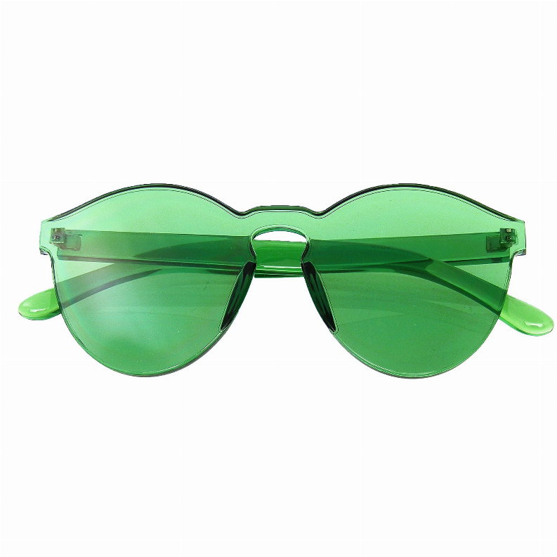 Fashion Womens Mens Clear Novelty Sunglasses UV400 Outdoor Frameless Eyewear - Eyewear