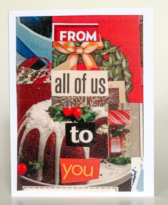 Christmas Greeting Card (Pack of 6) - From All of Us / 1 Pack of 6 - Apparel and Accessories