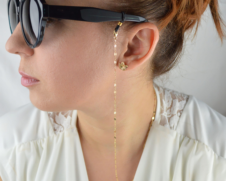 Dainty Gold Filled Sunglasses Chain - Eyewear