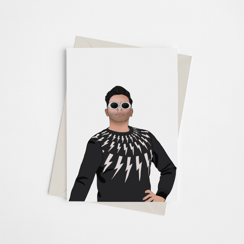 David Rose from Schitt's Creek - Greeting Card - Pack of 1 - Apparel and Accessories