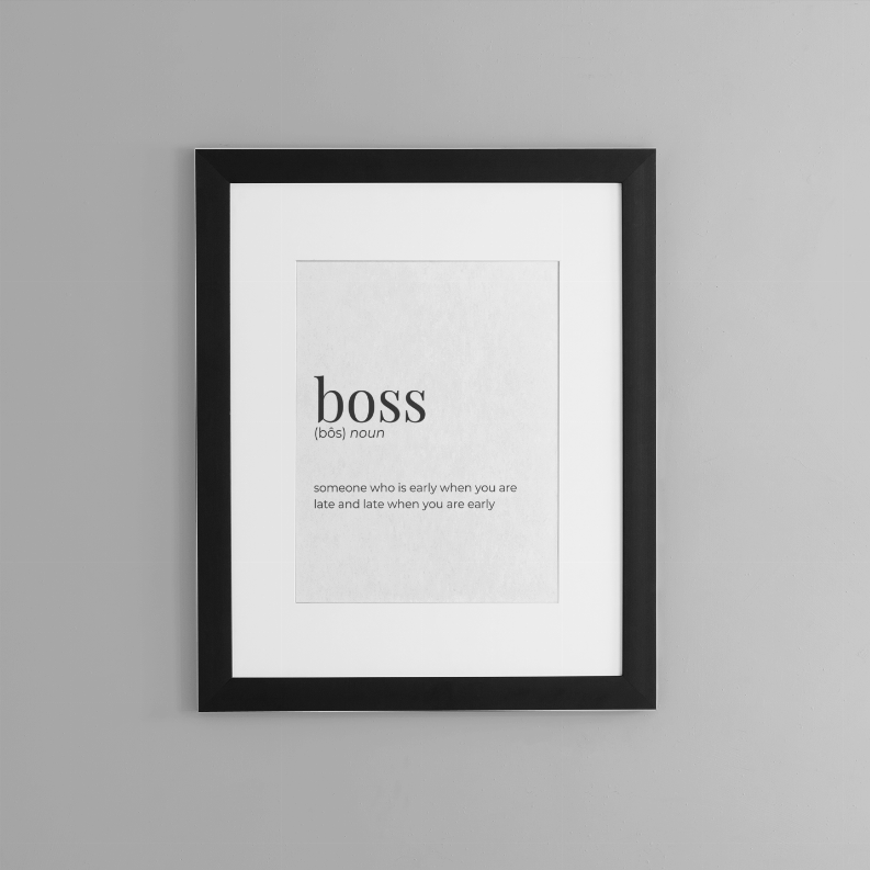 Boss - Greeting Card/Wall Art Print - Home Decor