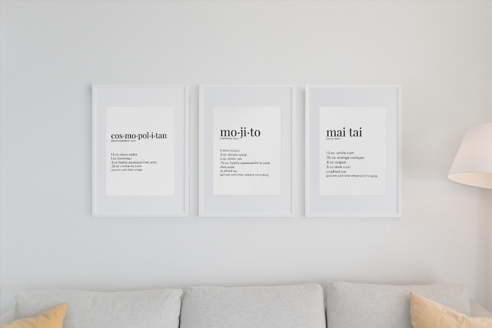 Cosmopolitan Wall Art Print - Home Decor