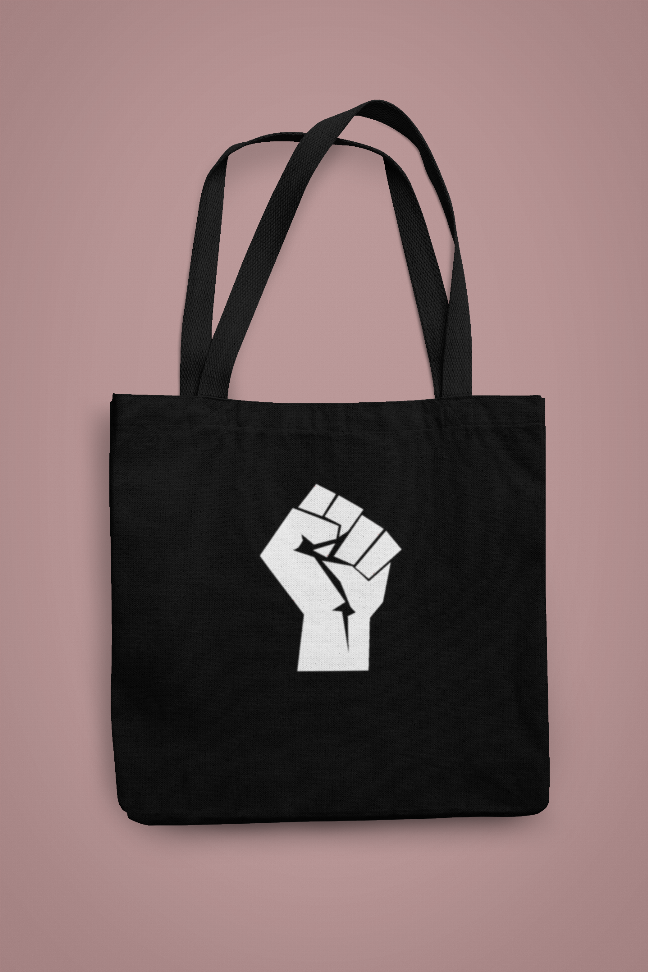 Black Lives Matter/Resist Fist Tote - Black Tote / 1 - Bags & Wallets