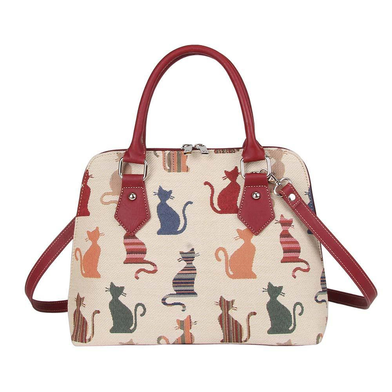 Cheeky Cat Convertible Top Handle Purse Handbag - 1 - Bags & Wallets