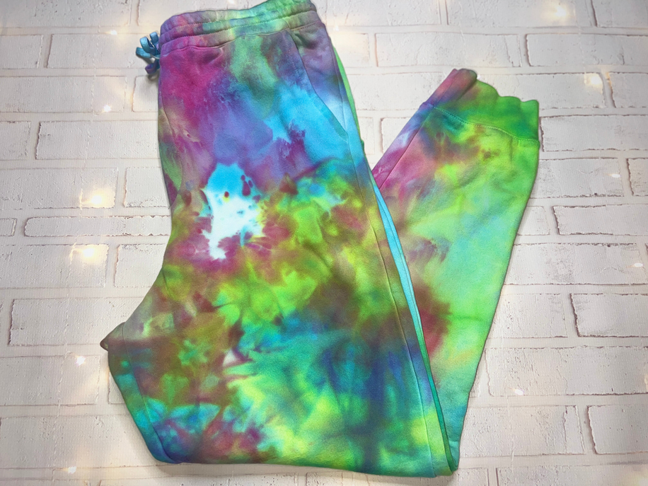 Blushing Blooms Tie Dye Joggers - 1 / 2X - Unisex Fashion