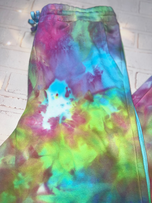 Blushing Blooms Tie Dye Joggers - Unisex Fashion