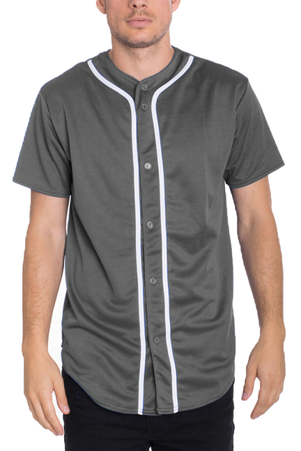 Classic Baseball Jersey - Grey White / 1 / S - Unisex Fashion