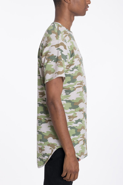 CAMO SCALLOP TEE - 331 / 1 / M - Unisex Fashion