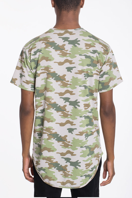 CAMO SCALLOP TEE - 331 / 1 / M - Unisex Fashion