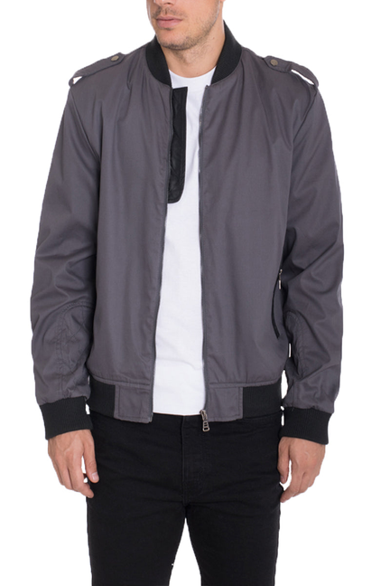 Cotton Windbreaker - Grey / 1 / XL - Unisex Fashion