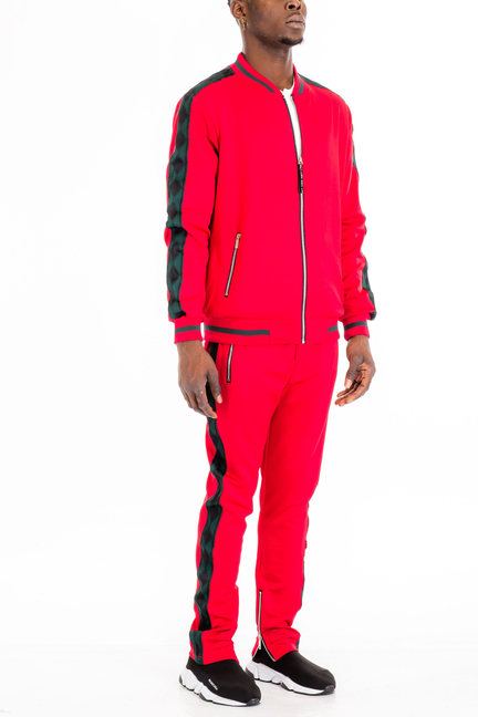 Diamond Tape Track Set - Red / 1 / 2XL-38 - Unisex Fashion