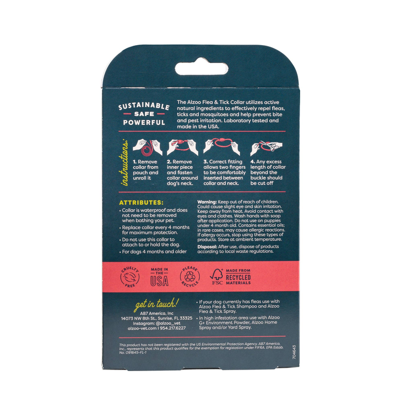 ALZOO Plant-Based Flea & Tick Collar Large Dog - 1 - Pet Supplies