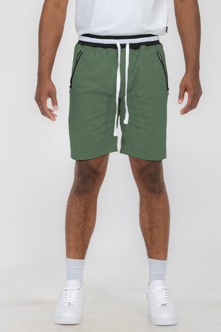Brandon French Terry Shorts - Olive / 1 / L - Unisex Fashion