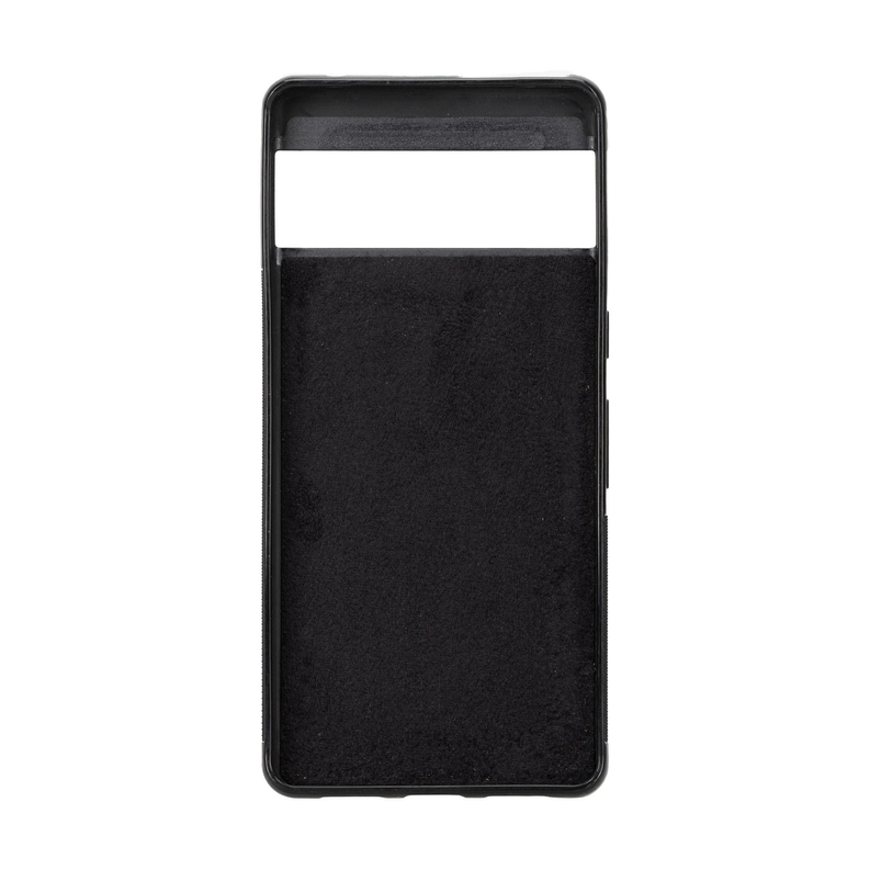 Sheridan leather detachable wallet phone case for Google Pixel 5, black front cover with cutout