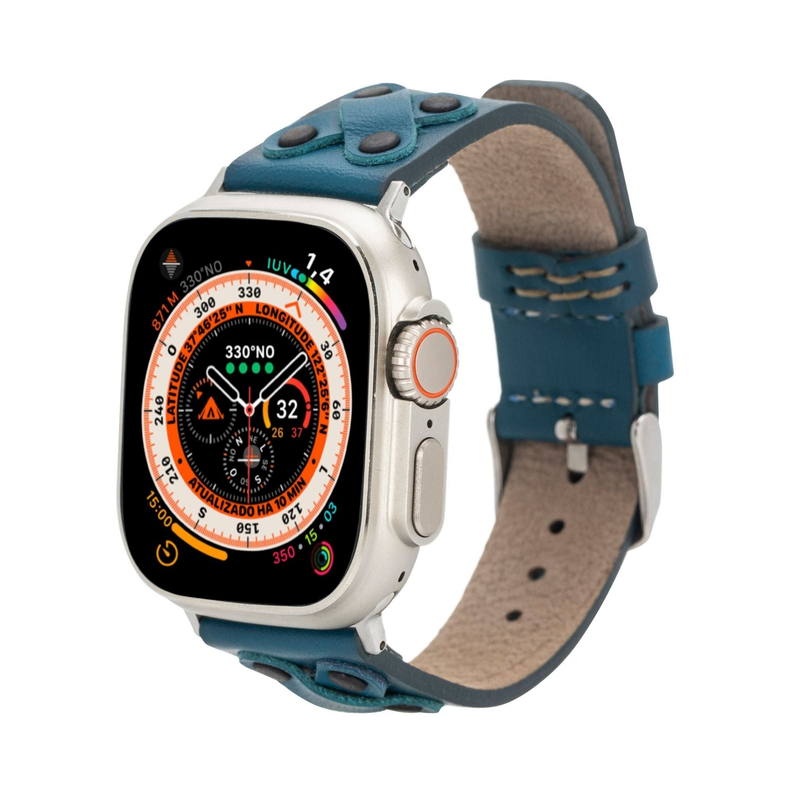 Hulett Leather Bands for Apple Watch Ultra,8,7 and SE Toronata