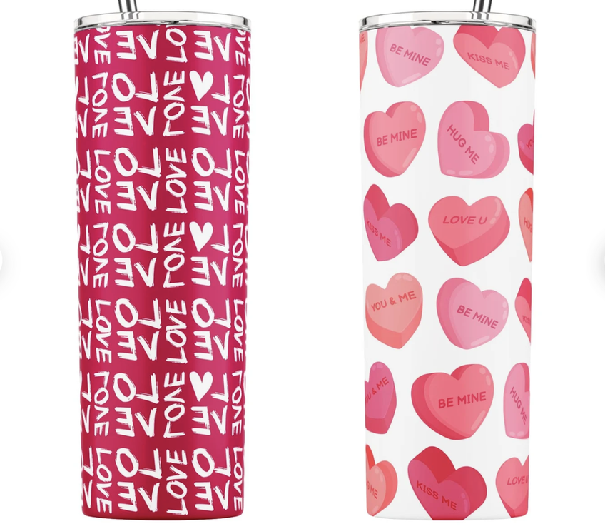 24 oz Stainless Steel Tumbler - Valentine - Drinkware | Food & Treats, Home & Garden, seo-optimized