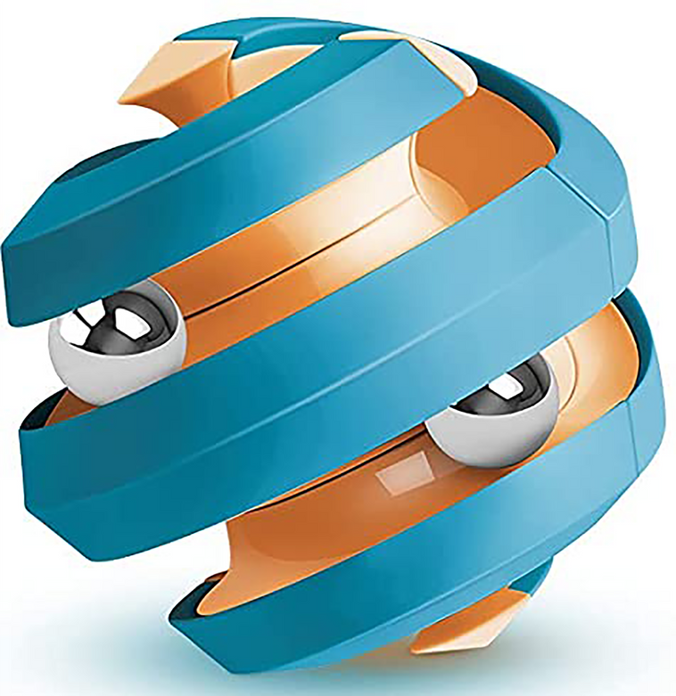 Fidget Ball Rotating Orbit Marble Toy, Four Colors Available - Toys