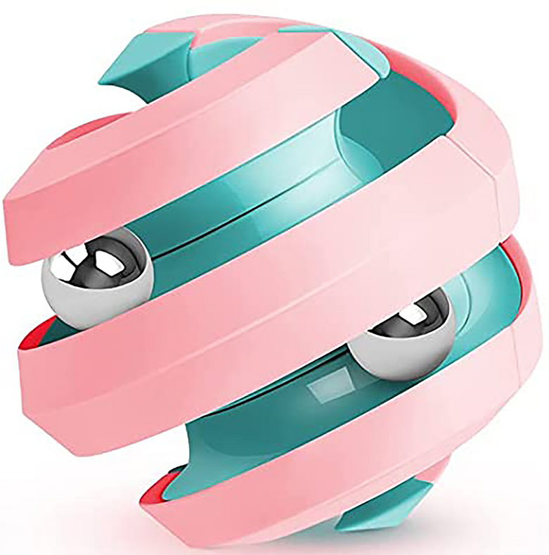 Fidget Ball Rotating Orbit Marble Toy, Four Colors Available - Toys